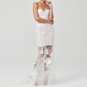 LEXI Julieta Dress White - AU/UK 8 - US 4